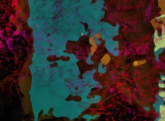 Naklejka premium Abstract art background. Colorful texture. Creative concept pattern with design elements. Graphic artwork. Drawing in modern impressionism style.