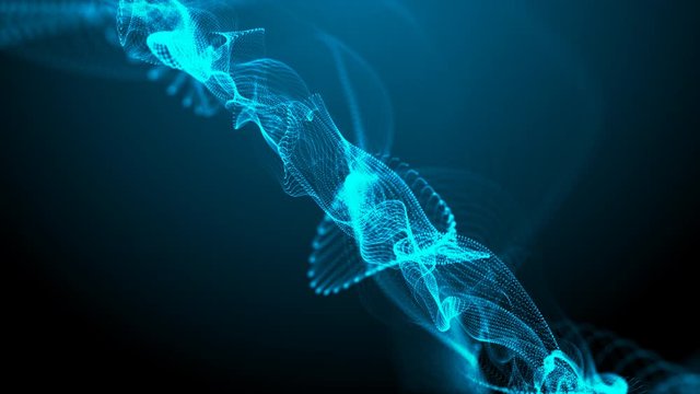 forma, sfondo, astratto, tecnologia futuristica, particelle, informatica