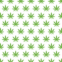 Marijuana Leaves Pattern. EPS10 Vector. 