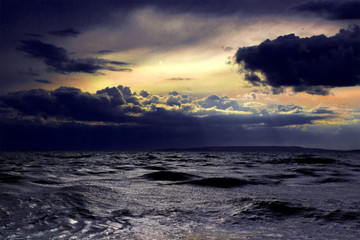 Sunshine and sea storm