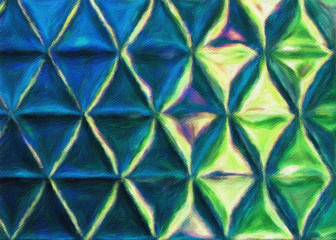 Fototapeta premium Psychedelic visual art abstract design pattern background, good for decorate banner, flyer, textile and fabric, canvas and paper print, craft hand drawn texture template, surreal form in bright colors