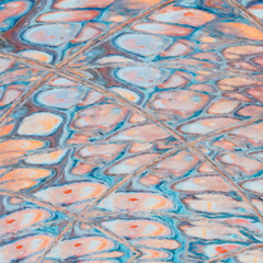 Psychedelic visual art abstract design pattern background, good for decorate banner, flyer, textile and fabric, canvas and paper print, craft hand drawn texture template, surreal form in bright colors