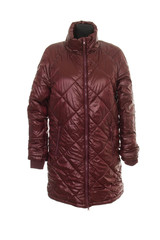 burgundy long warm jacket (synthetic winter coat)