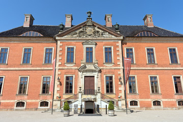 Facade of Bothmer Castle near Boltenhagen, Baltic Sea, Mecklenburg Western Pomerania, Germany, Europe