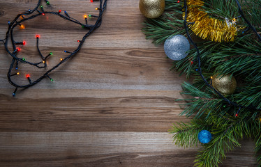 Christmas composition with colorful lights6