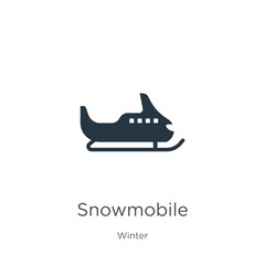 Snowmobile icon vector. Trendy flat snowmobile icon from winter collection isolated on white background. Vector illustration can be used for web and mobile graphic design, logo, eps10