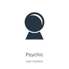 Psychic icon vector. Trendy flat psychic icon from user interface collection isolated on white background. Vector illustration can be used for web and mobile graphic design, logo, eps10
