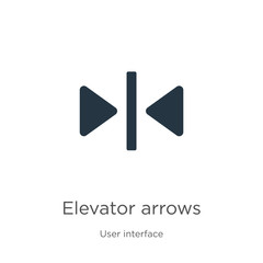 Elevator arrows icon vector. Trendy flat elevator arrows icon from user interface collection isolated on white background. Vector illustration can be used for web and mobile graphic design, logo, © Premium Art