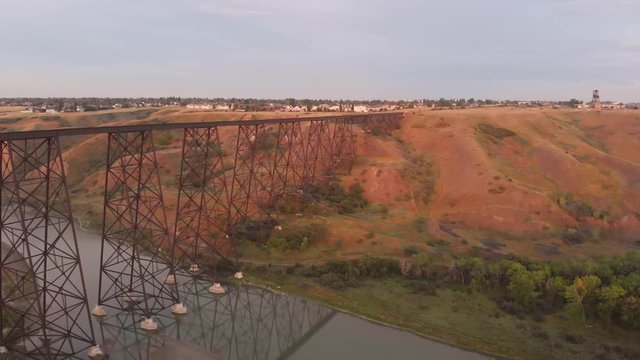 Lethbridge High Level Bridge in the Morning