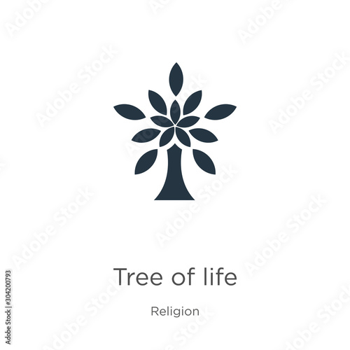 Fototapete Tree Of Life Icon Vector Trendy Flat Tree Of Life Icon From Religion Collection Isolated On White Background Vector Illustration Can Be Used For Web And Mobile Graphic Design Logo Eps10 Premium
