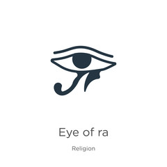 Eye of ra icon vector. Trendy flat eye of ra icon from religion collection isolated on white background. Vector illustration can be used for web and mobile graphic design, logo, eps10