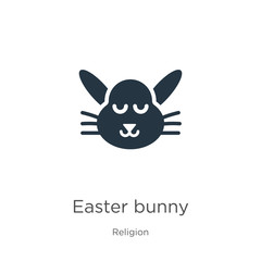 Easter bunny icon vector. Trendy flat easter bunny icon from religion collection isolated on white background. Vector illustration can be used for web and mobile graphic design, logo, eps10
