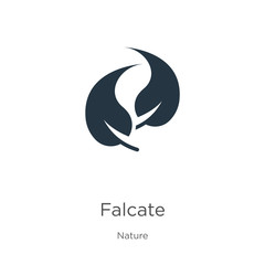 Falcate icon vector. Trendy flat falcate icon from nature collection isolated on white background. Vector illustration can be used for web and mobile graphic design, logo, eps10