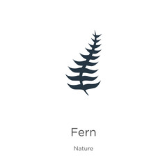 Fern icon vector. Trendy flat fern icon from nature collection isolated on white background. Vector illustration can be used for web and mobile graphic design, logo, eps10