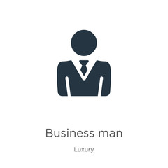 Business man icon vector. Trendy flat business man icon from luxury collection isolated on white background. Vector illustration can be used for web and mobile graphic design, logo, eps10
