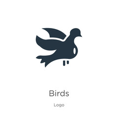 Birds icon vector. Trendy flat birds icon from logo collection isolated on white background. Vector illustration can be used for web and mobile graphic design, logo, eps10