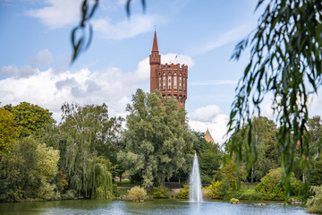 Landskrona, Sweden, Old water tower, converted to apartments