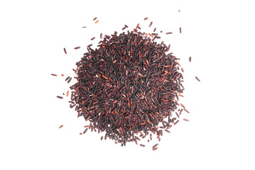 Rice isolated on the white background.