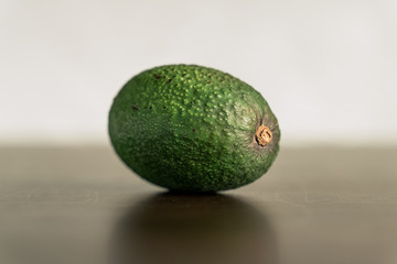 avocado on white background