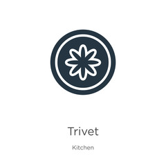 Trivet icon vector. Trendy flat trivet icon from kitchen collection isolated on white background. Vector illustration can be used for web and mobile graphic design, logo, eps10
