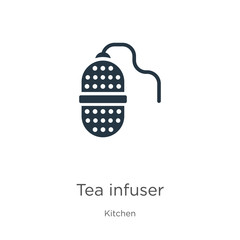 Tea infuser icon vector. Trendy flat tea infuser icon from kitchen collection isolated on white background. Vector illustration can be used for web and mobile graphic design, logo, eps10