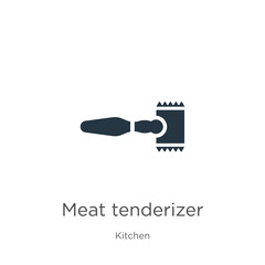 Meat tenderizer icon vector. Trendy flat meat tenderizer icon from kitchen collection isolated on white background. Vector illustration can be used for web and mobile graphic design, logo, eps10