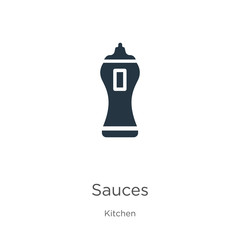 Sauces icon vector. Trendy flat sauces icon from kitchen collection isolated on white background. Vector illustration can be used for web and mobile graphic design, logo, eps10