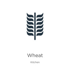 Wheat icon vector. Trendy flat wheat icon from kitchen collection isolated on white background. Vector illustration can be used for web and mobile graphic design, logo, eps10