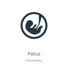 Fetus icon vector. Trendy flat fetus icon from kid and baby collection isolated on white background. Vector illustration can be used for web and mobile graphic design, logo, eps10
