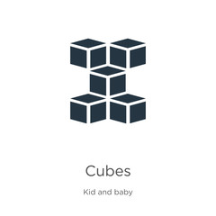Obraz premium Cubes icon vector. Trendy flat cubes icon from kid and baby collection isolated on white background. Vector illustration can be used for web and mobile graphic design, logo, eps10