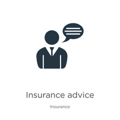 Insurance advice icon vector. Trendy flat insurance advice icon from insurance collection isolated on white background. Vector illustration can be used for web and mobile graphic design, logo, eps10