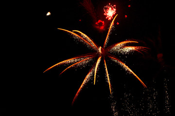 Fireworks Red And Yellow 