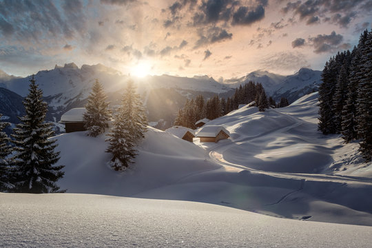 Weihnachtliche Winterlandschaft