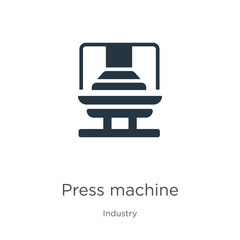 Press machine icon vector. Trendy flat press machine icon from industry collection isolated on white background. Vector illustration can be used for web and mobile graphic design, logo, eps10