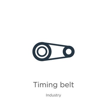 Timing belt icon vector. Trendy flat timing belt icon from industry collection isolated on white background. Vector illustration can be used for web and mobile graphic design, logo, eps10
