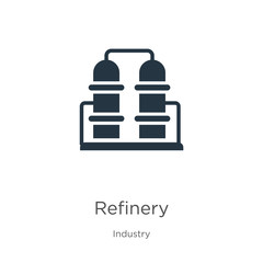 Refinery icon vector. Trendy flat refinery icon from industry collection isolated on white background. Vector illustration can be used for web and mobile graphic design, logo, eps10