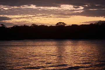 Sunset in Tortuguero, Costa Rica