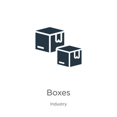Boxes icon vector. Trendy flat boxes icon from industry collection isolated on white background. Vector illustration can be used for web and mobile graphic design, logo, eps10