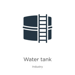 Water tank icon vector. Trendy flat water tank icon from industry collection isolated on white background. Vector illustration can be used for web and mobile graphic design, logo, eps10
