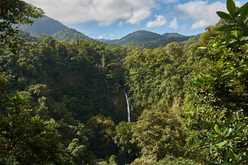 the waterfall La Fortuna, Arenal Volcano National Park, Costa Rica