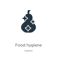 Food hygiene icon vector. Trendy flat food hygiene icon from hygiene collection isolated on white background. Vector illustration can be used for web and mobile graphic design, logo, eps10