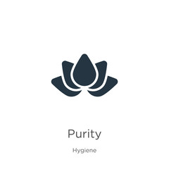 Purity icon vector. Trendy flat purity icon from hygiene collection isolated on white background. Vector illustration can be used for web and mobile graphic design, logo, eps10