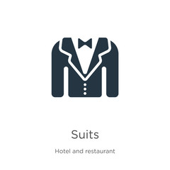Suits icon vector. Trendy flat suits icon from accommodation collection isolated on white background. Vector illustration can be used for web and mobile graphic design, logo, eps10