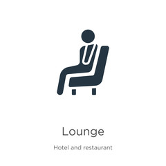 Lounge icon vector. Trendy flat lounge icon from hotel and restaurant collection isolated on white background. Vector illustration can be used for web and mobile graphic design, logo, eps10