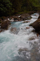 Fototapeta na wymiar Celeste River in Tenorio Volcano National Park, Costa Rica