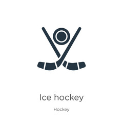 Ice hockey icon vector. Trendy flat ice hockey icon from hockey collection isolated on white background. Vector illustration can be used for web and mobile graphic design, logo, eps10