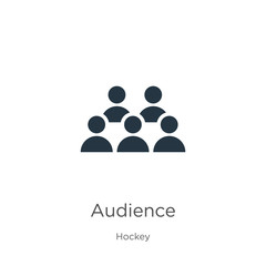 Obraz na płótnie Canvas Audience icon vector. Trendy flat audience icon from hockey collection isolated on white background. Vector illustration can be used for web and mobile graphic design, logo, eps10