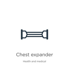 Chest expander icon vector. Trendy flat chest expander icon from health collection isolated on white background. Vector illustration can be used for web and mobile graphic design, logo, eps10