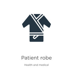 Patient robe icon vector. Trendy flat patient robe icon from health and medical collection isolated on white background. Vector illustration can be used for web and mobile graphic design, logo, eps10