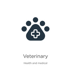 Fototapeta na wymiar Veterinary icon vector. Trendy flat veterinary icon from health and medical collection isolated on white background. Vector illustration can be used for web and mobile graphic design, logo, eps10